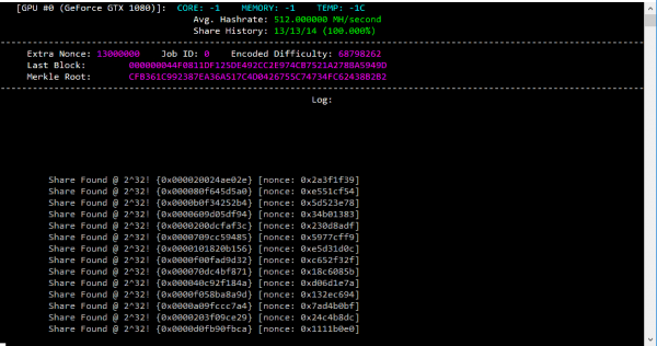 Nvidia quadro best sale p4000 mining hashrate